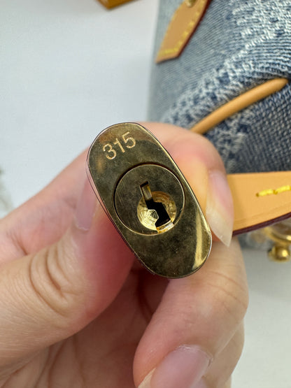 LV Nano Speedy 棋盤格牛仔