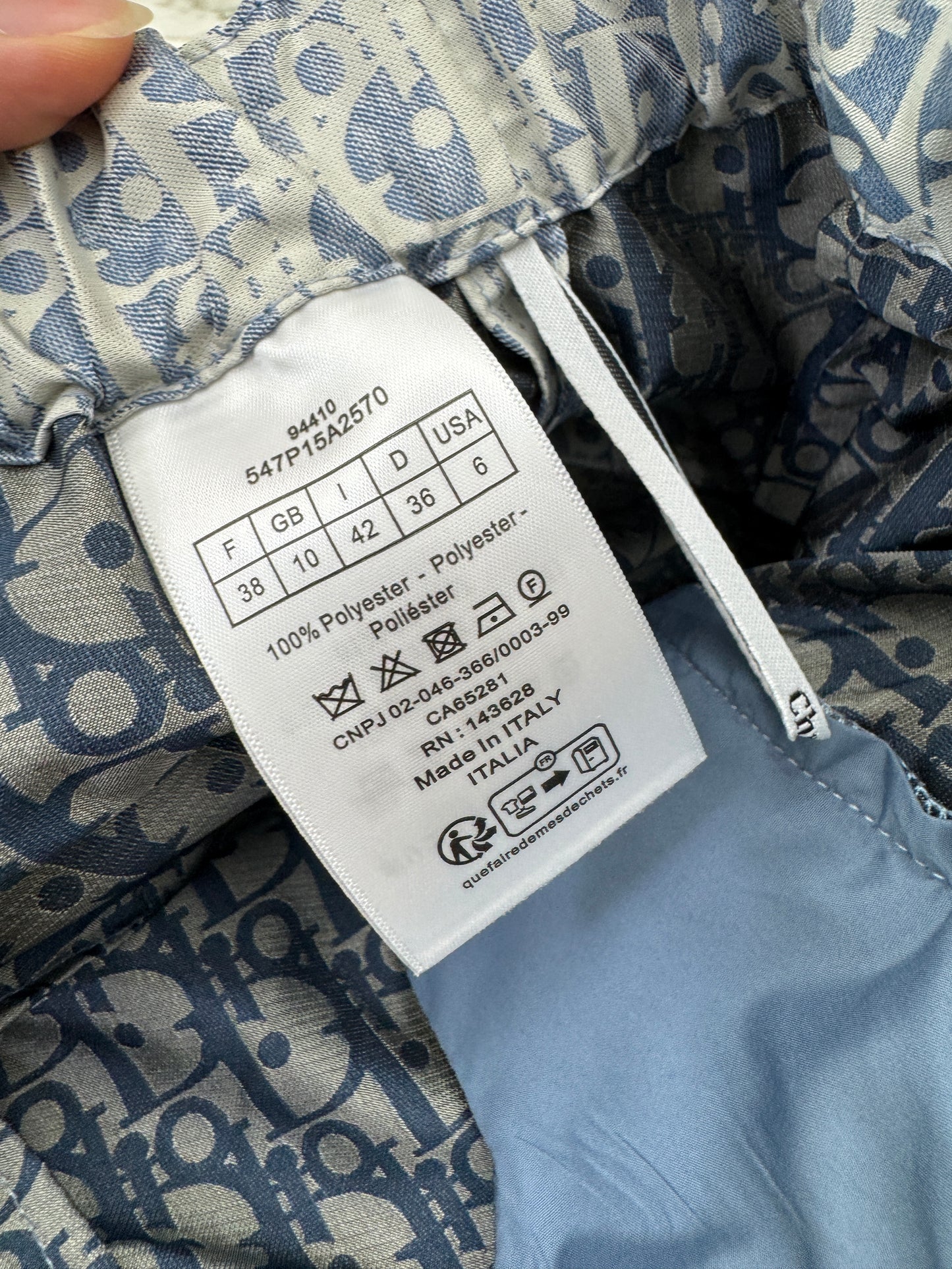 DIOR 淺藍色裙褲