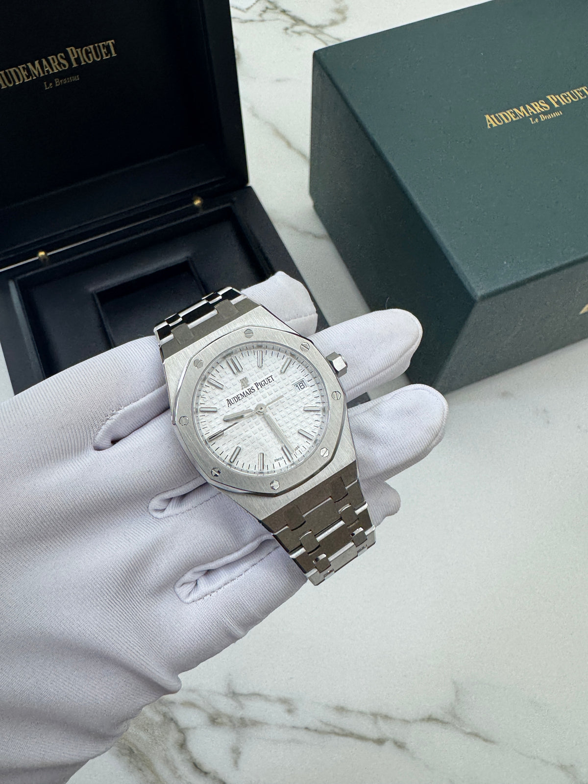 AP Royal Oak 白盤 34mm 77350ST