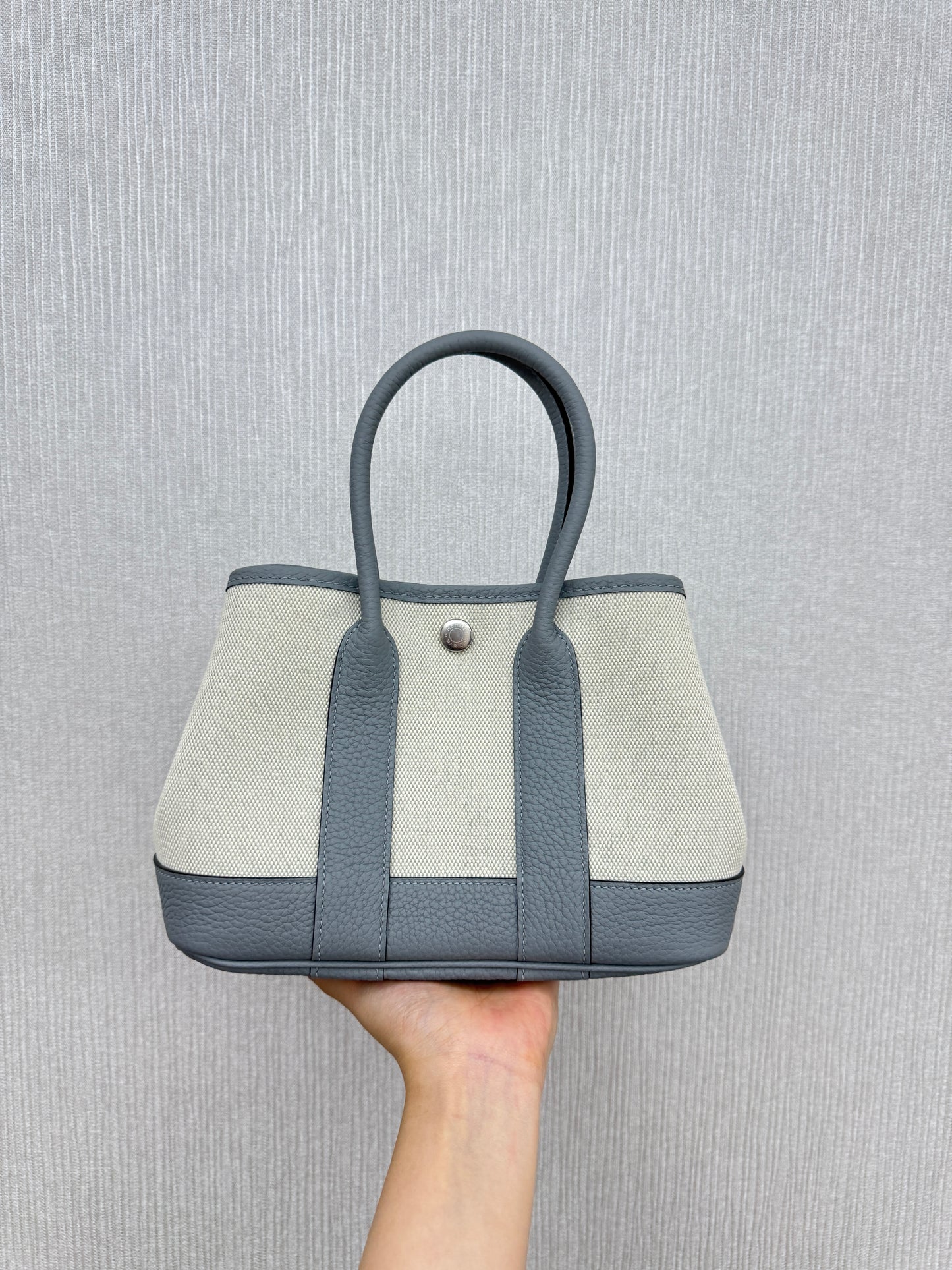 HERMES Neo Garden Party 23 木偶灰 Negonda Canvas