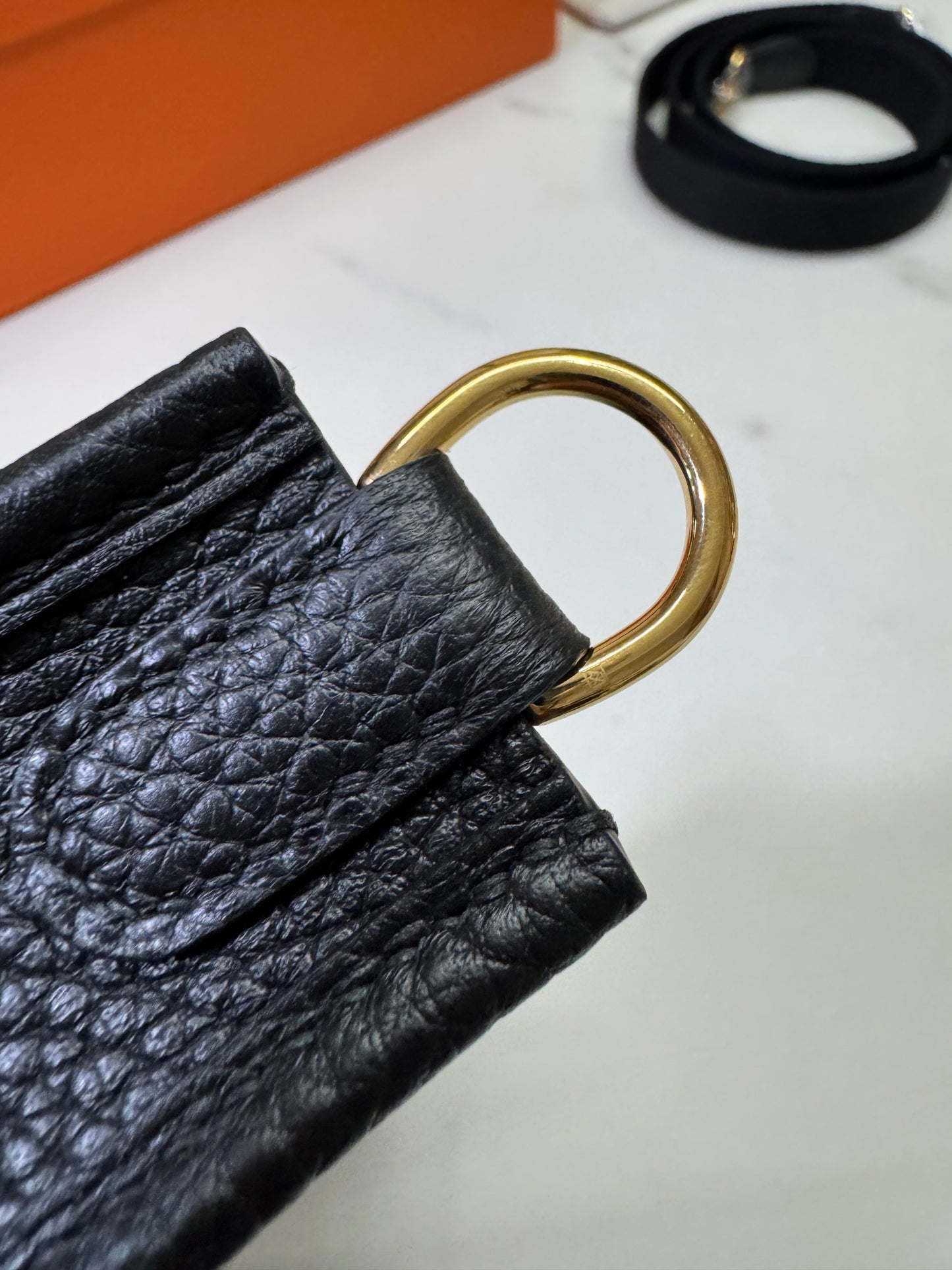 HERMES Mini Evelyn Noir GHW