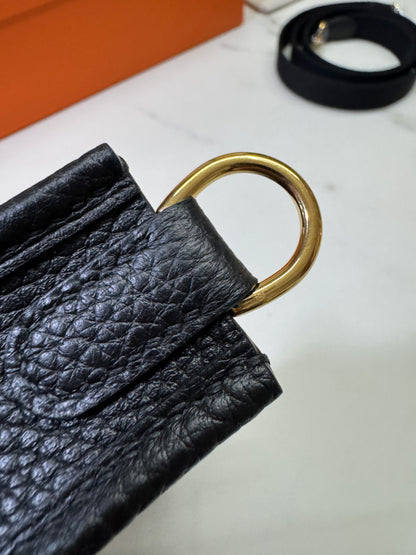 HERMES Mini Evelyn Noir GHW