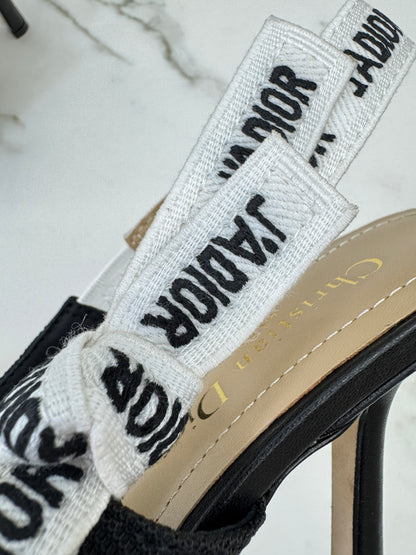 DIOR J'adior Slingback 黑色科技布 10cm