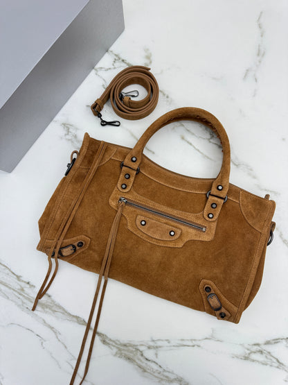 BALENCIAGA Le City Medium 焦糖麂皮