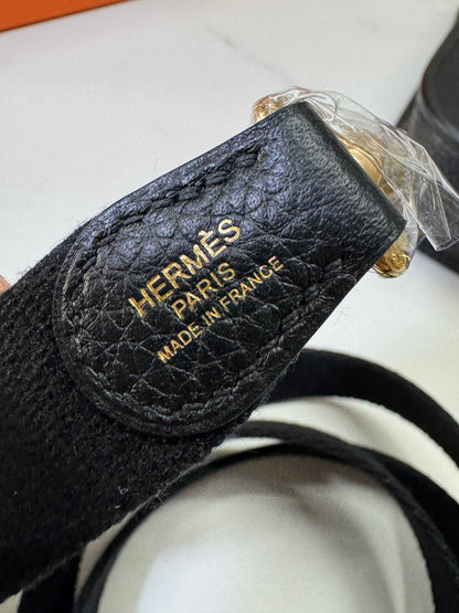 HERMES Mini Evelyn Noir GHW