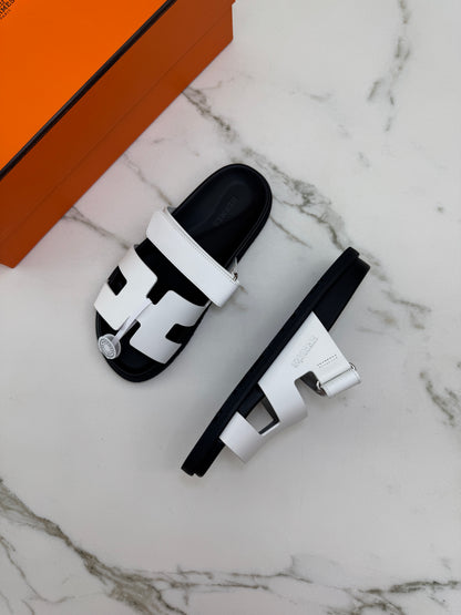 HERMES Chypre 二舅拖 白色