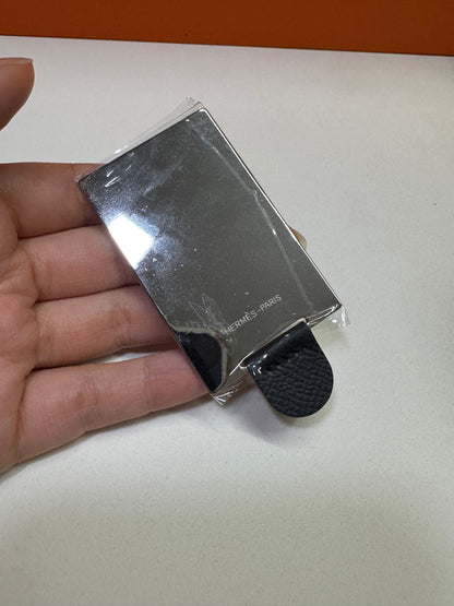 HERMES Mini Constance 新版 附鏡子 黑銀 Epsom PHW