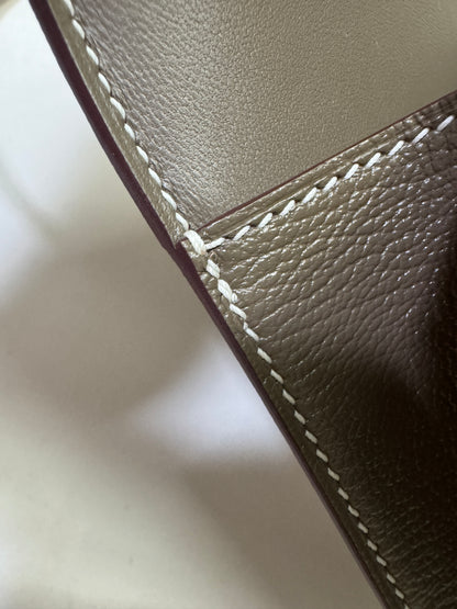 HERMES Mini Constance 大象灰山羊皮 金扣 Etoupe GHW