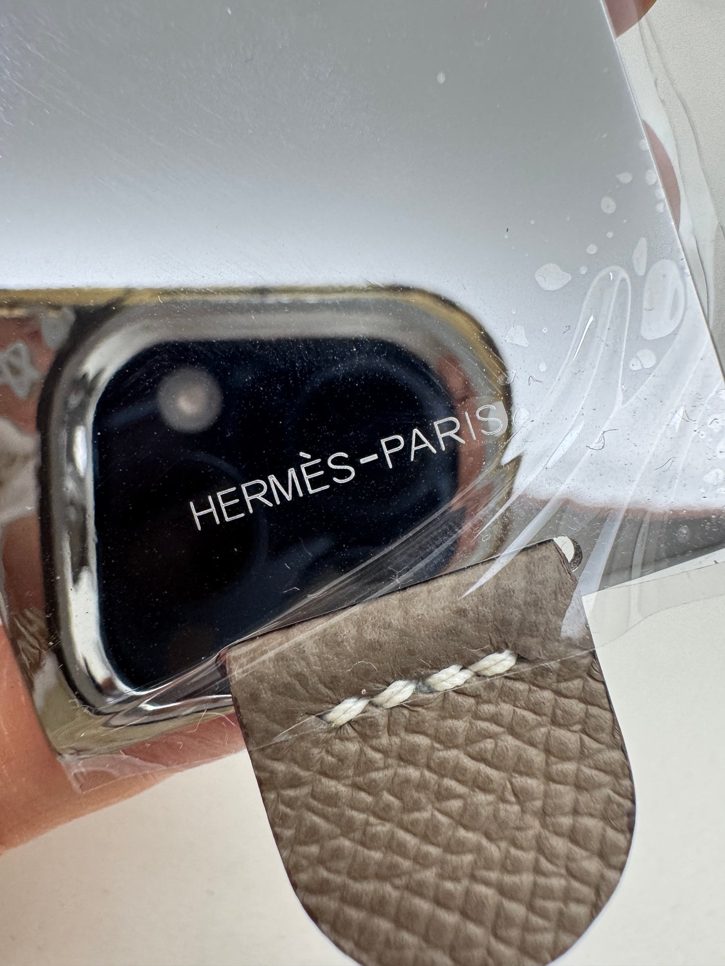 HERMES Mini Constance 大象灰 Epsom 玫瑰金扣