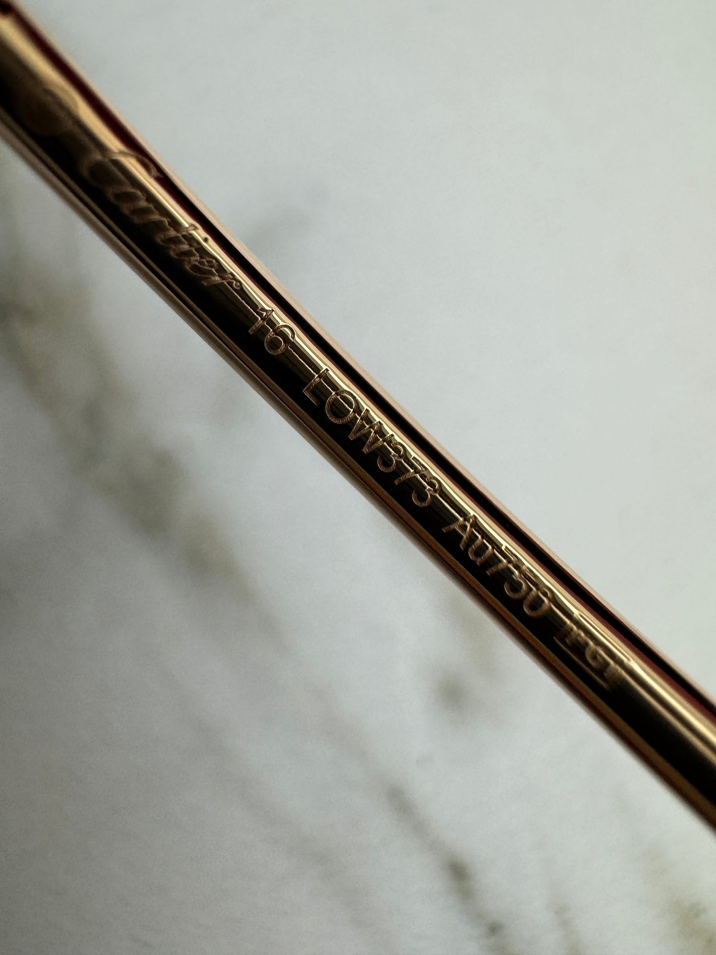 CARTIER Juste un Clou 窄版釘子手鐲 玫瑰金帶鑽