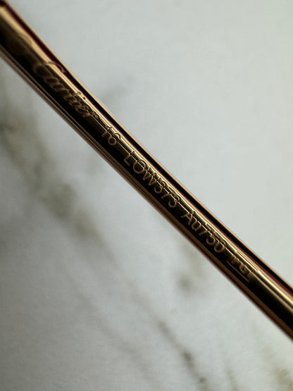 CARTIER Juste un Clou 窄版釘子手鐲 玫瑰金帶鑽