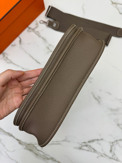 HERMES Evelyne 29 大象灰銀扣