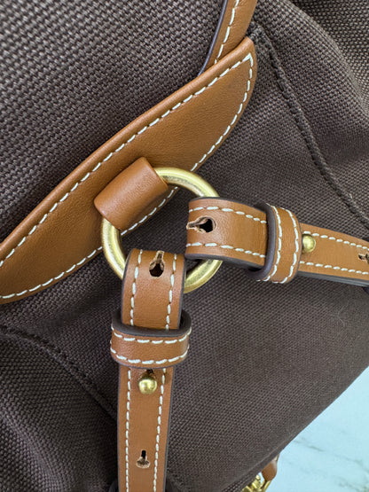 MIU MIU Backpack Canvas 深棕
