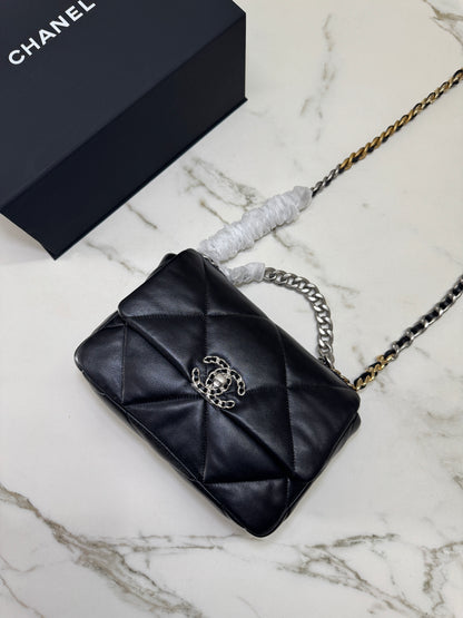 CHANEL 19Bag 黑銀 Small