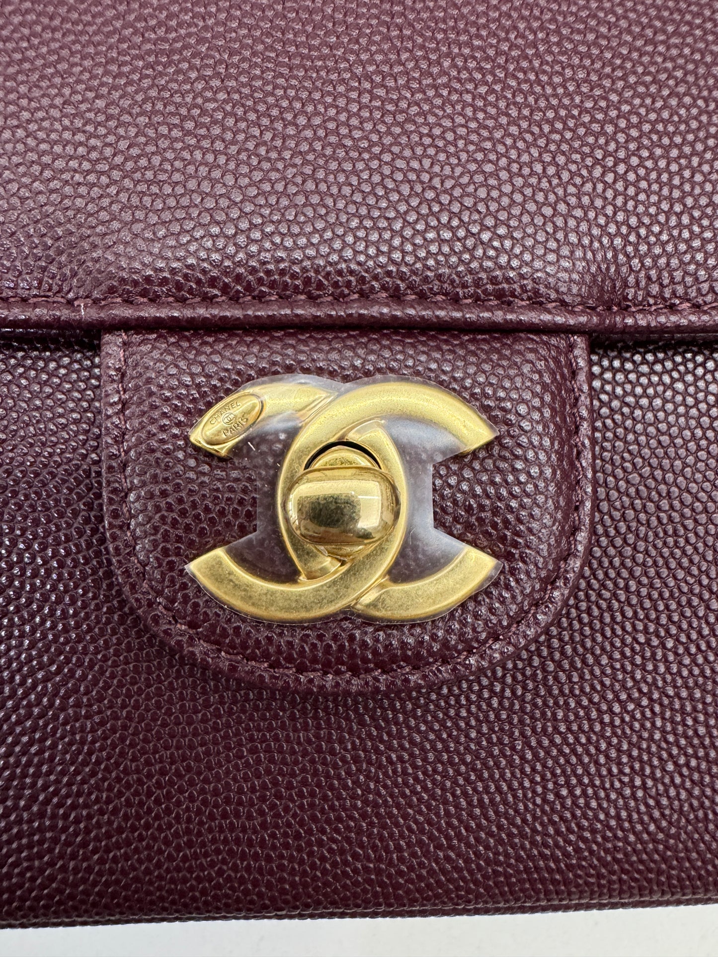 CHANEL Preppy Coco Small 酒紅色
