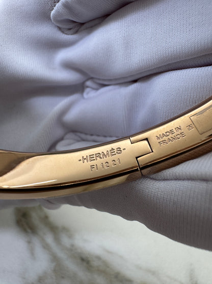 HERMES Mini Clic Chaine d’Ancre Bracelet 粉紅色玫瑰金手鐲