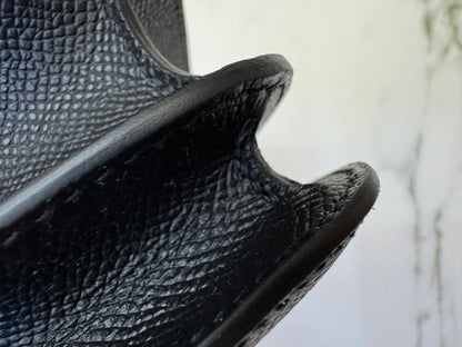 HERMES Mini Constance 新版 附鏡子 黑銀 Epsom PHW