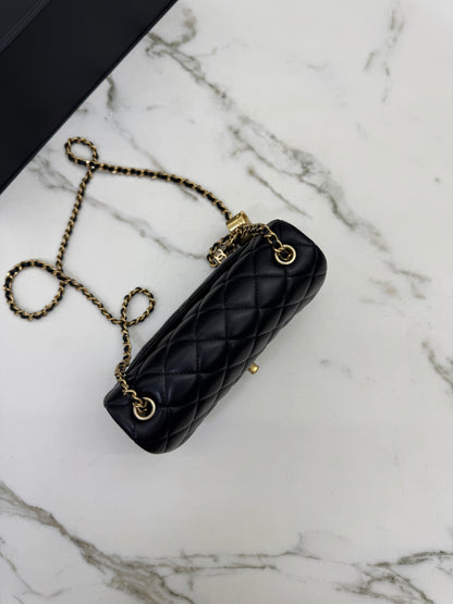 CHANEL 25B調節扣 Mini CF20 羊皮
