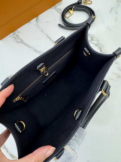LV Onthego PM 黑色全皮