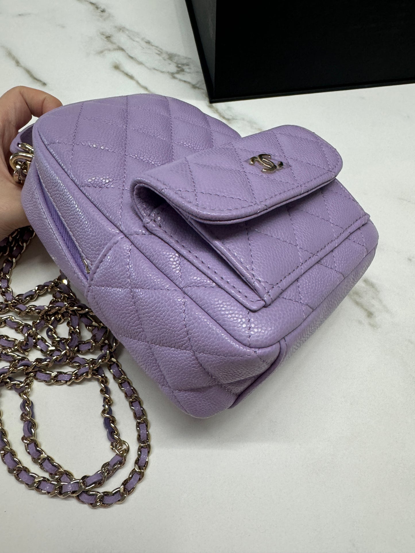 CHANEL 小書包 香芋紫 牛皮 Backpack