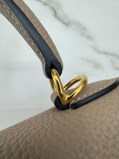 HERMES Kelly 25 斑鳩灰金扣 內縫 Togo 81 Gris Tourterelle GHW