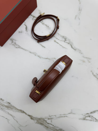 LORO PIANA Extra Bag 23 焦糖棕色