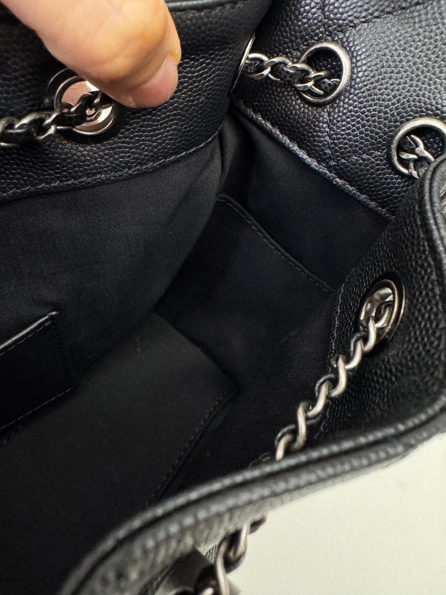 CHANEL Mini 25Bag 黑銀
