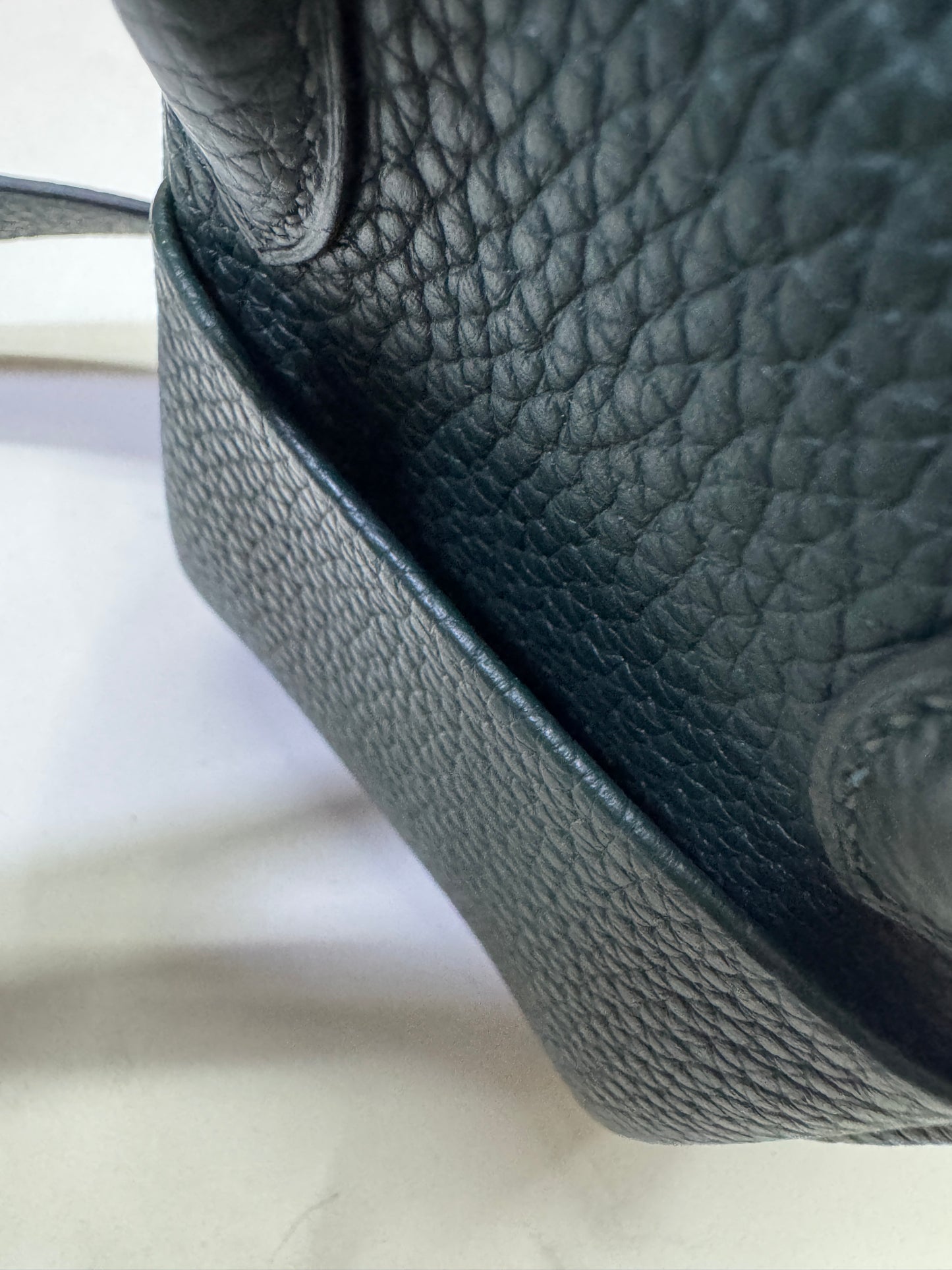 HERMES Mini Lindy II 深綠色 金扣 67 Vert Fonce TC GHW