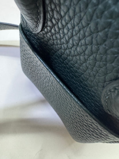 HERMES Mini Lindy II 深綠色 金扣 67 Vert Fonce TC GHW