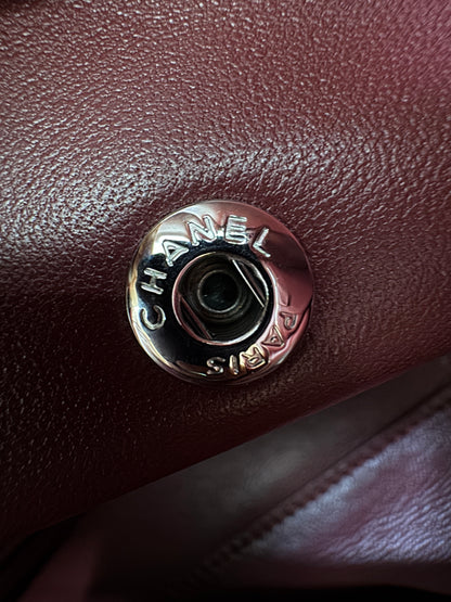 CHANEL Maxi Flap 大號38cm 黑銀
