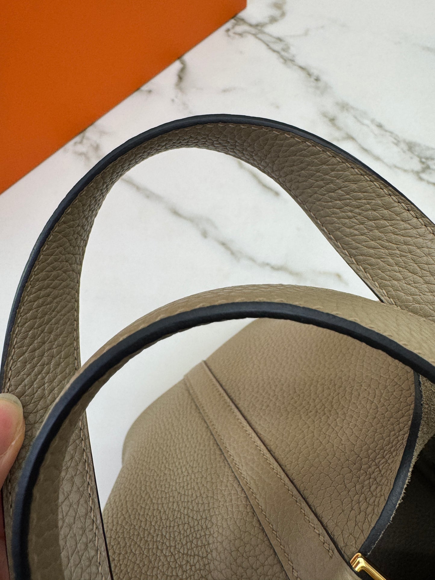 HERMES Picotin 18 馬爾淺米金扣 8Q Beige Marfa GHW