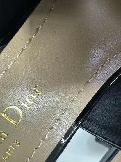 DIOR Slingback 黑色漆皮 5.5cm