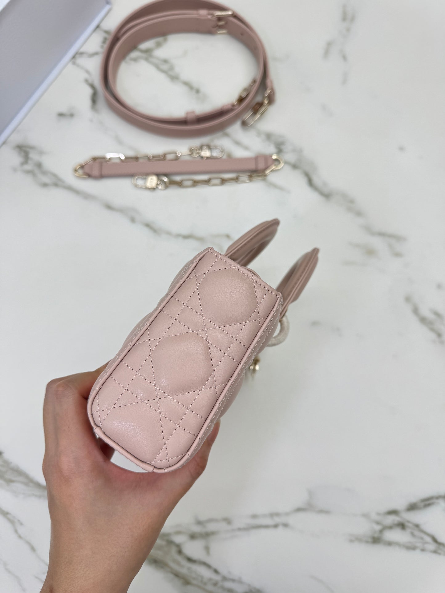 DIOR D-joy Small 胭脂粉 Powder Pink