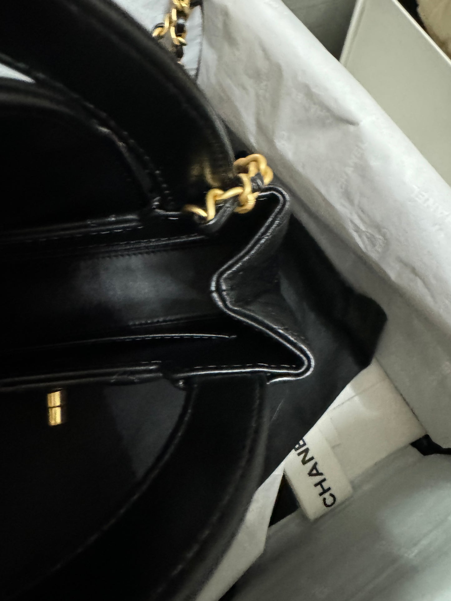 CHANEL 23K Kelly Nano Black