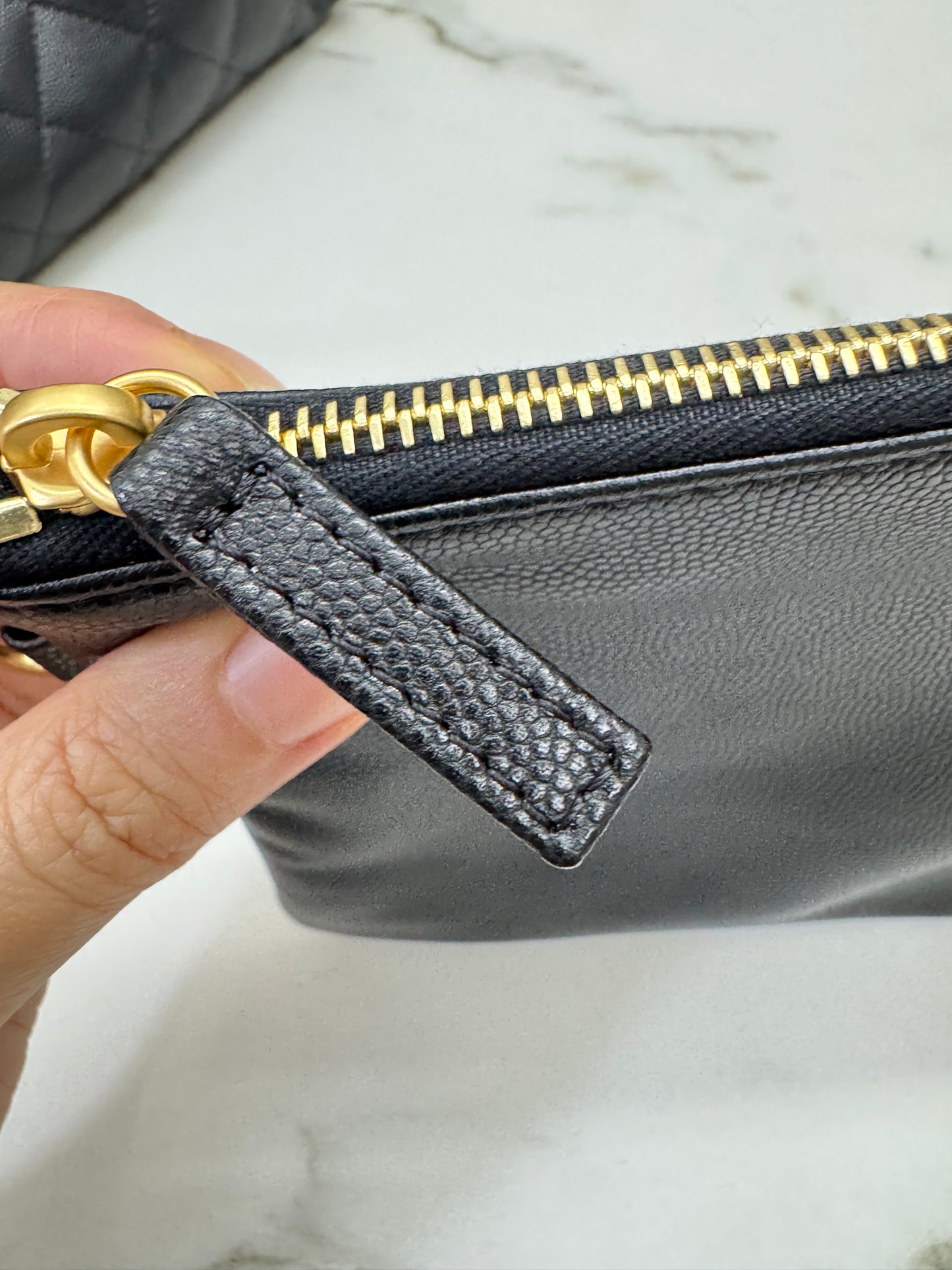 CHANEL 25Bag Medium 黑色荔枝皮