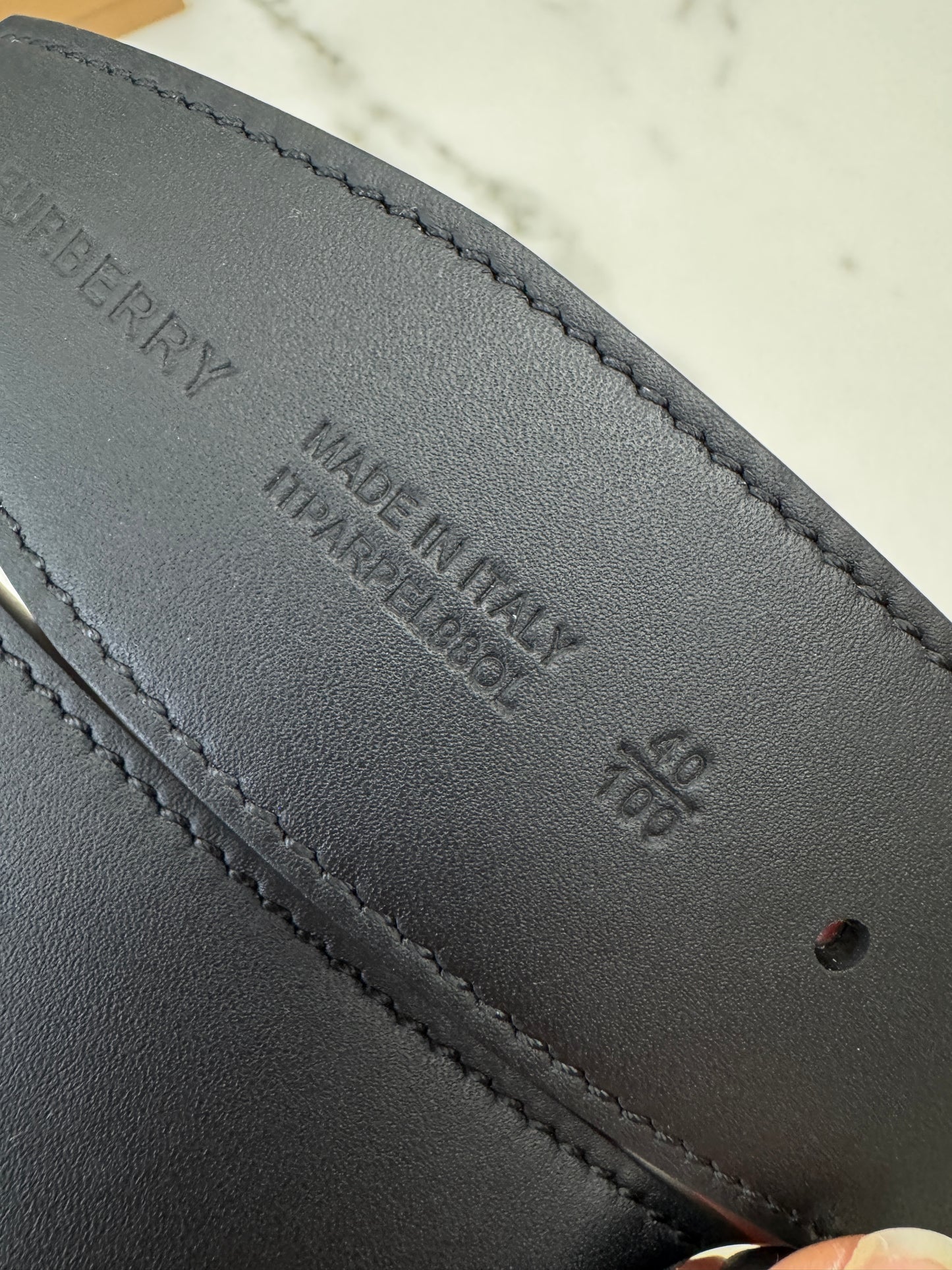 BURBERRY 雙面皮帶35MM