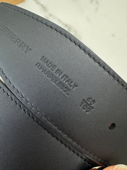 BURBERRY 雙面皮帶35MM