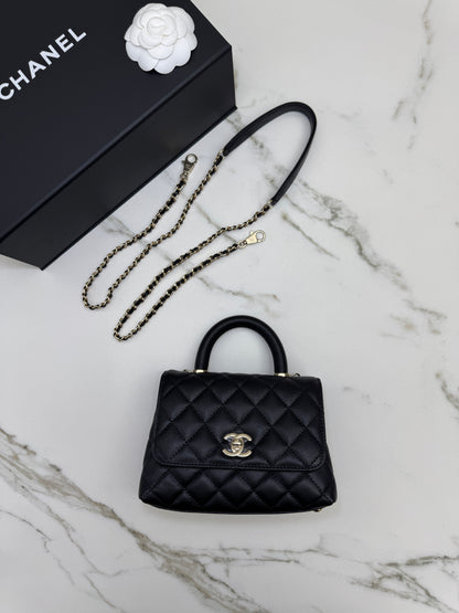 CHANEL Mini Coco Handle 黑色