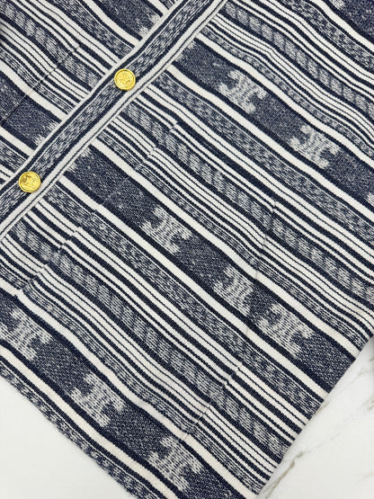 CElLINE 凱旋門Logo橫紋外套