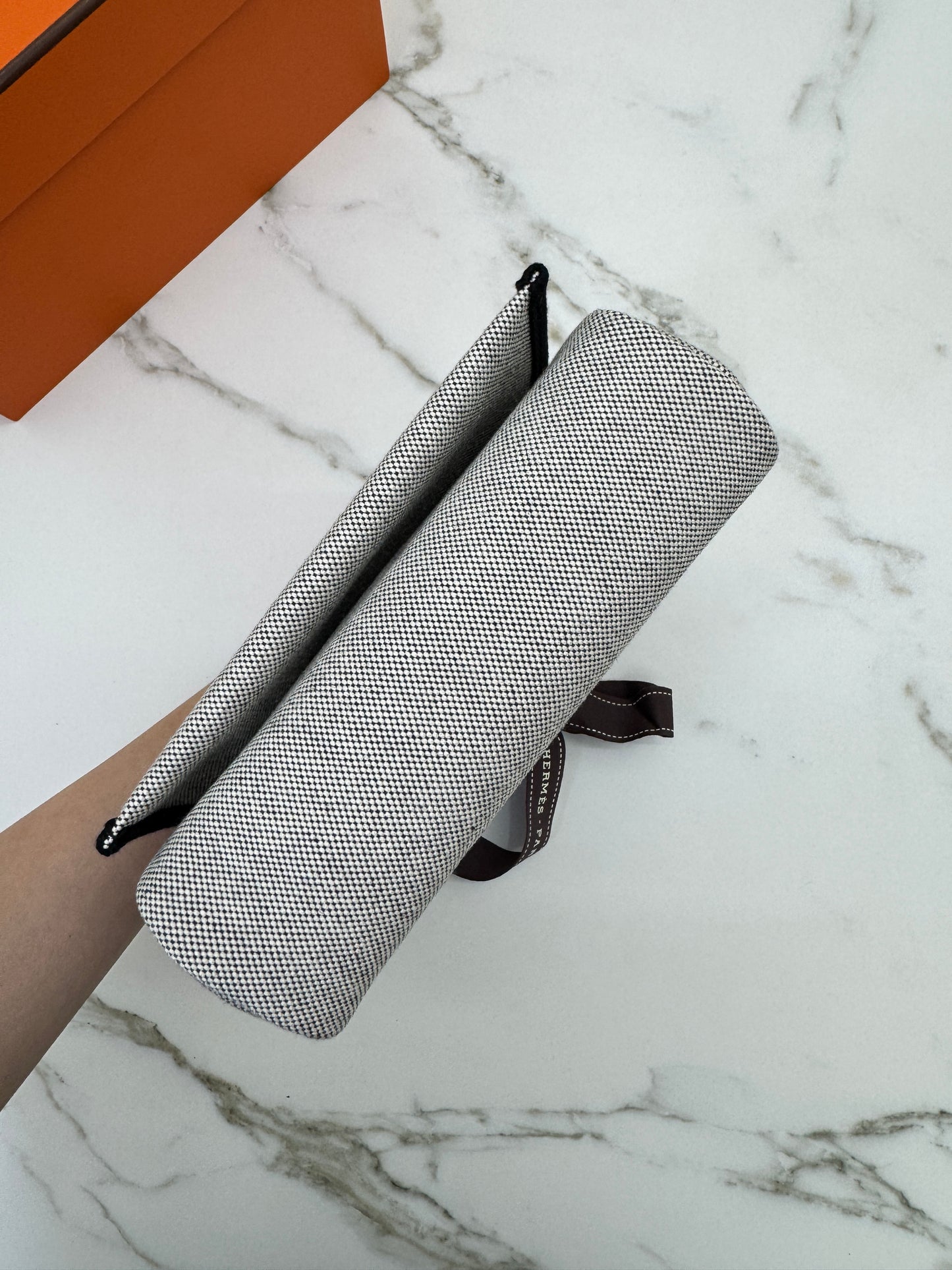 HERMES Mini Herbag 熊貓黑扣