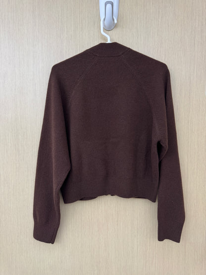 MIU MIU 深棕色針織短外套