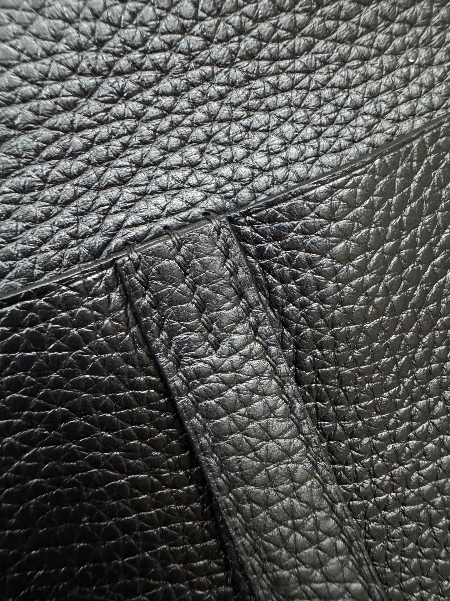 HERMES Halzan 25 黑金 Noir TC GHW