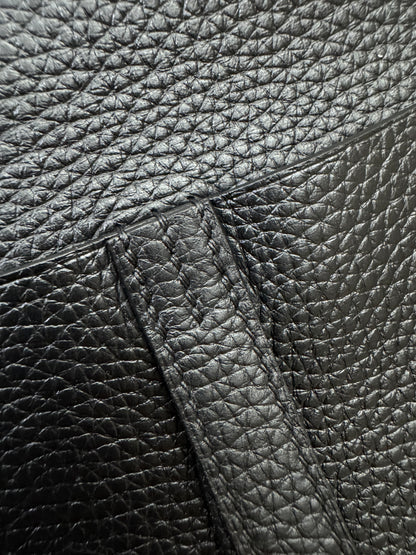 HERMES Halzan 25 黑金 Noir TC GHW