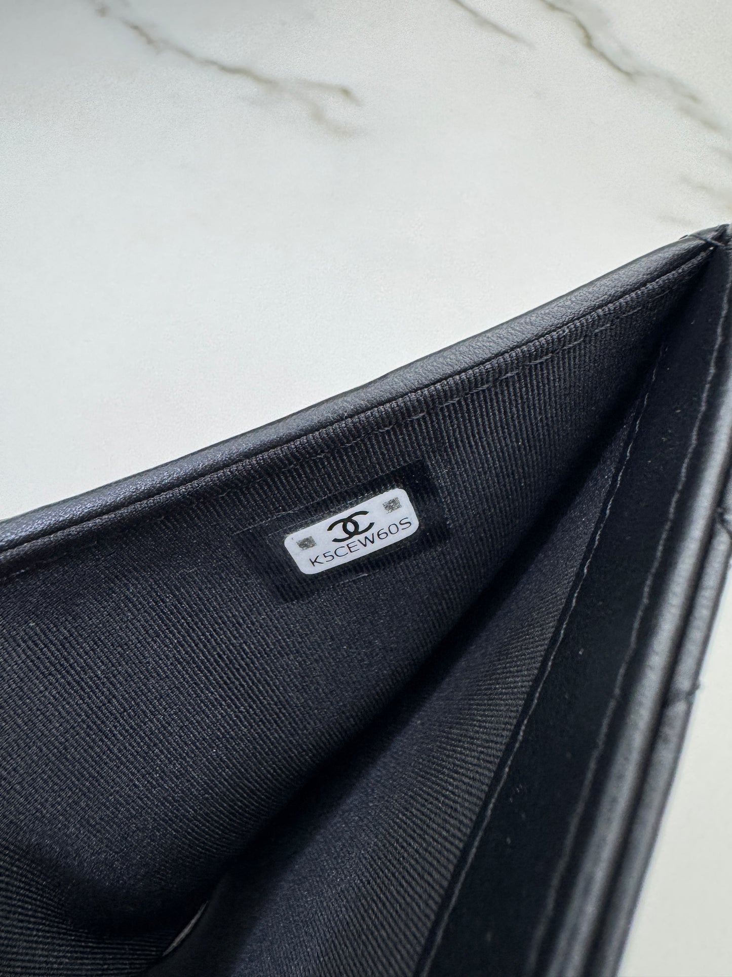 CHANEL 25K Passport Holder So Black