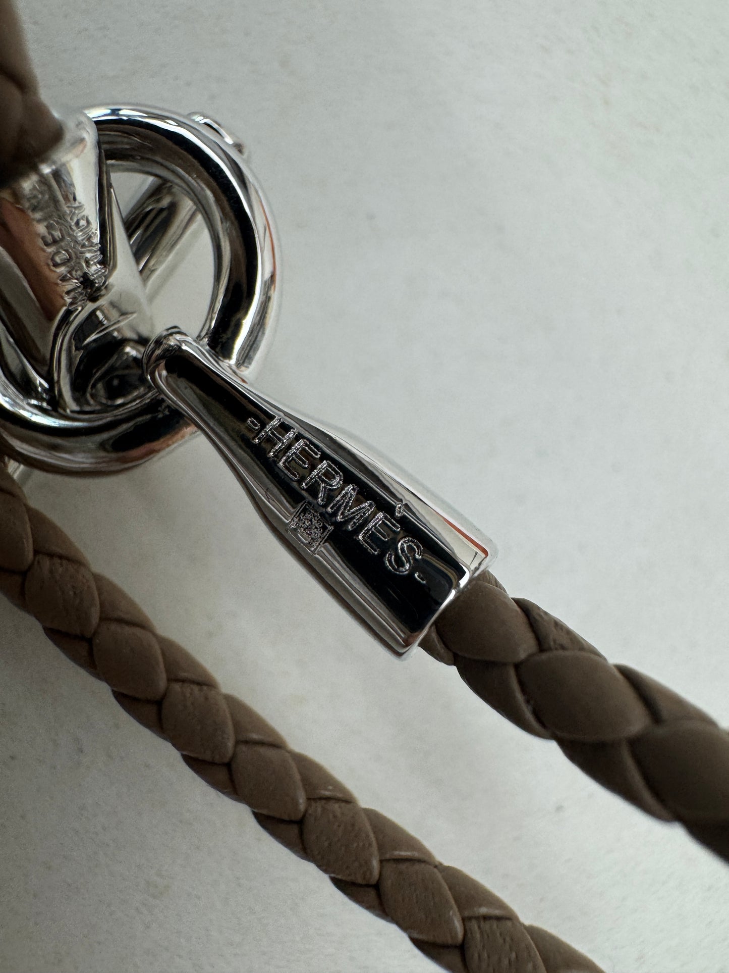 HERMES Glenan Double Tour 大象灰銀扣
