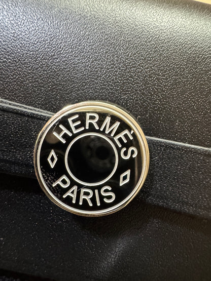 HERMES Mini Herbag 黑銀