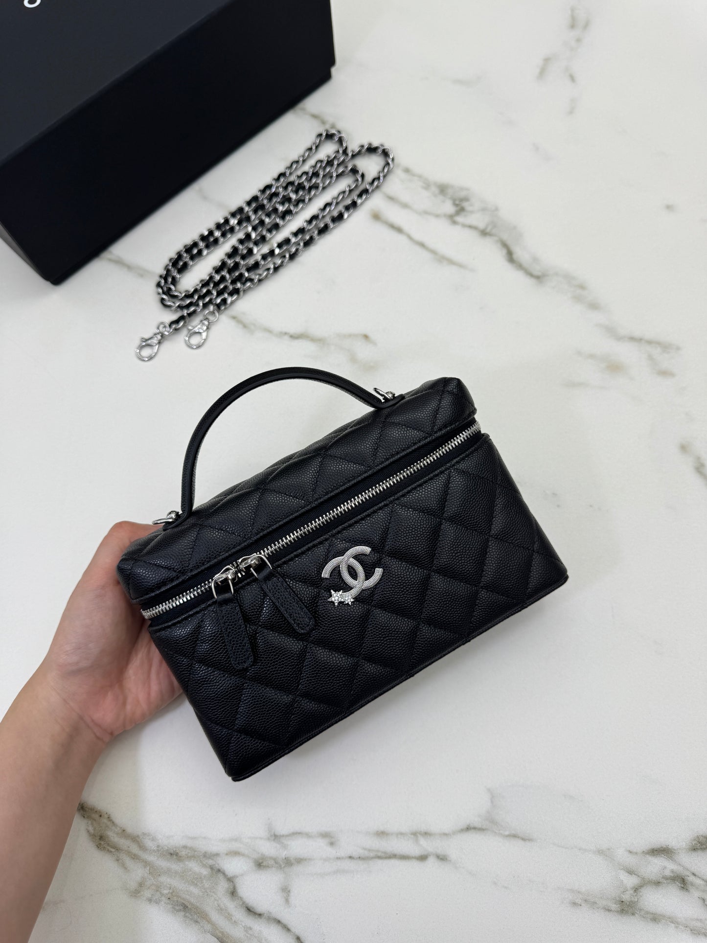 CHANEL 25B星星扣 LP盒子包