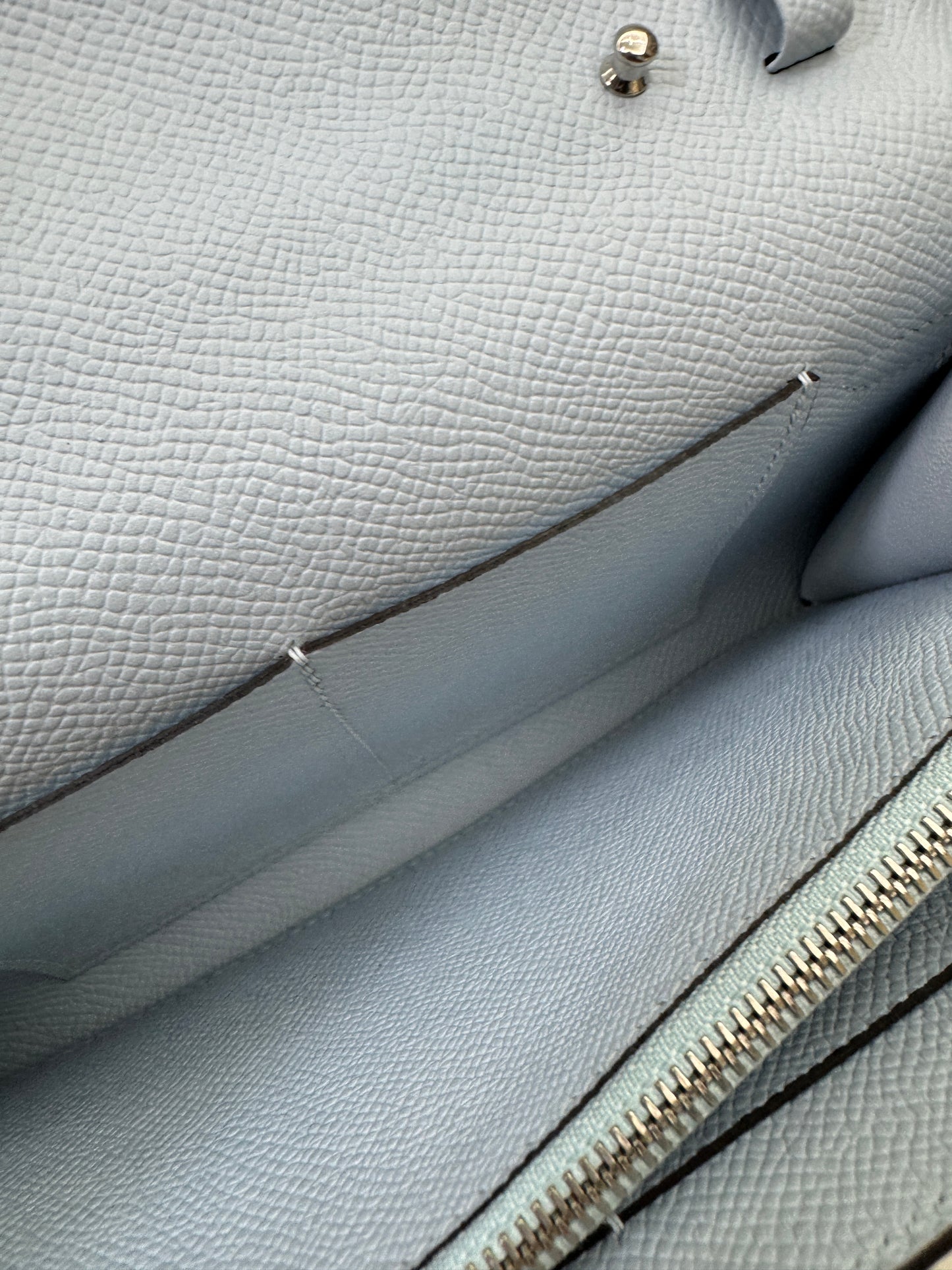 HERMES Kelly to-go 聖杯藍 08 Blue Pale Epsom PHW