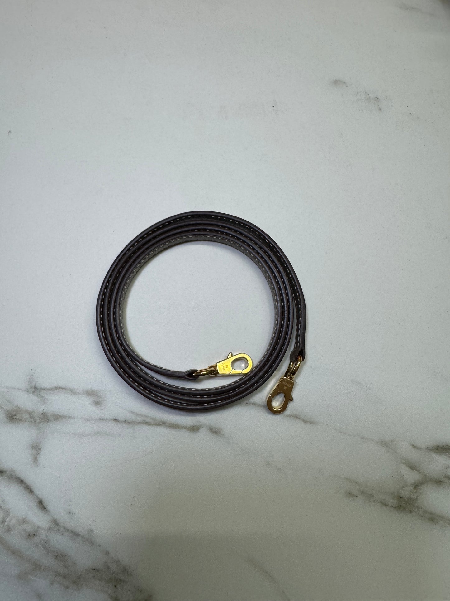 HERMES Mini Bolide 大象灰山羊皮 金扣