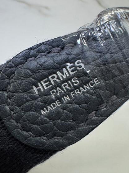 HERMES Mini Evelyn 石板灰銀扣 85 Ardoise PHW